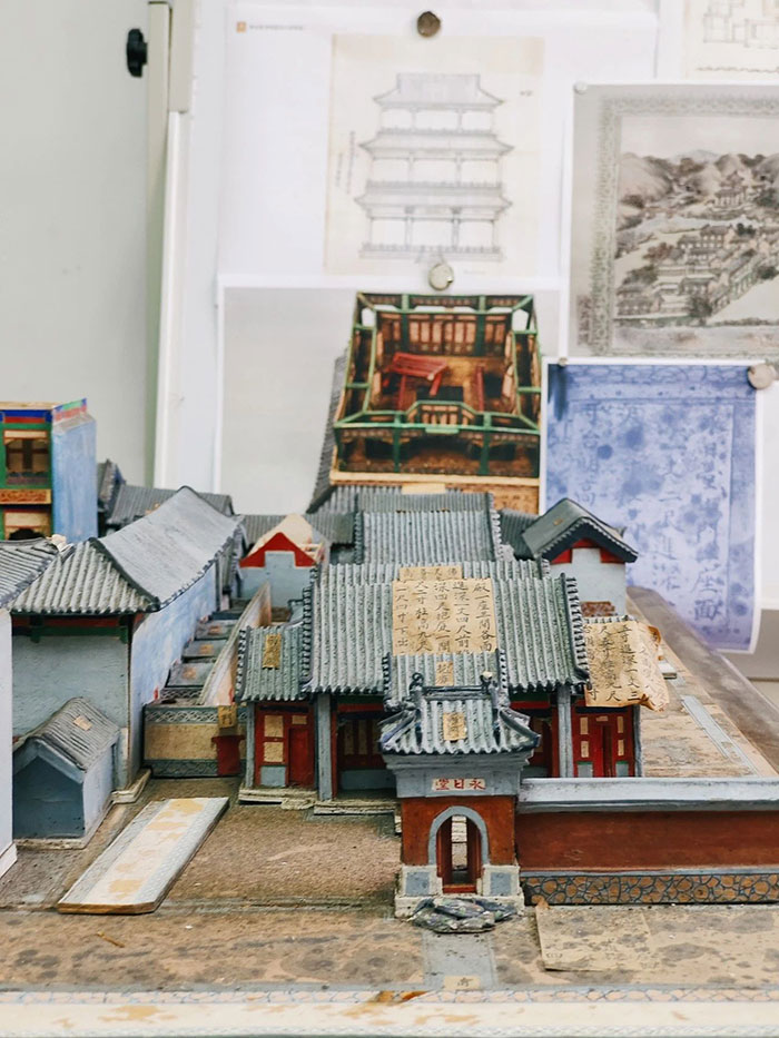 国家博物馆文保院展示馆藏清代样式雷烫样修复