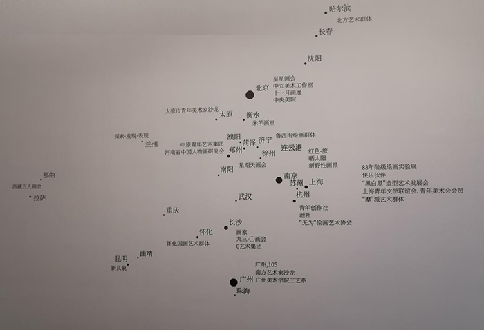 巨浪与余音——张蔷与绘画群体情况表(1986年)