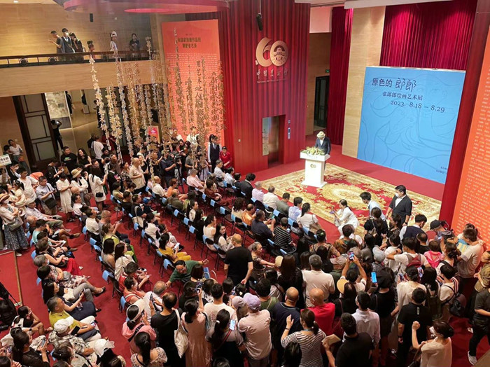 在这个展览里品味他的原色人生——张郎郎绘画展在中国美术馆举行