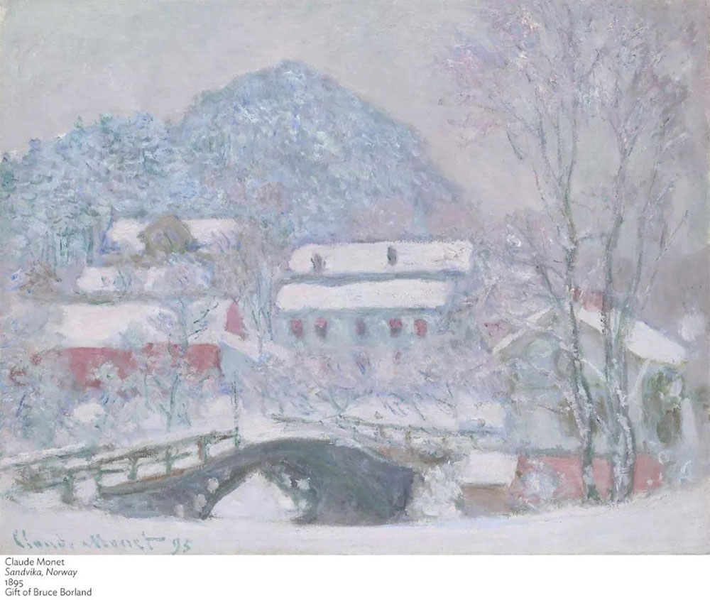 乘雪橇作挪威之行的莫奈笔下:这不是富士山