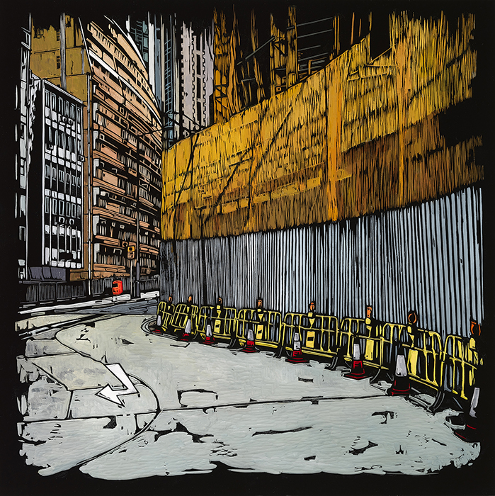 付斌版画探索“过程”:从都市边界线到内心图景