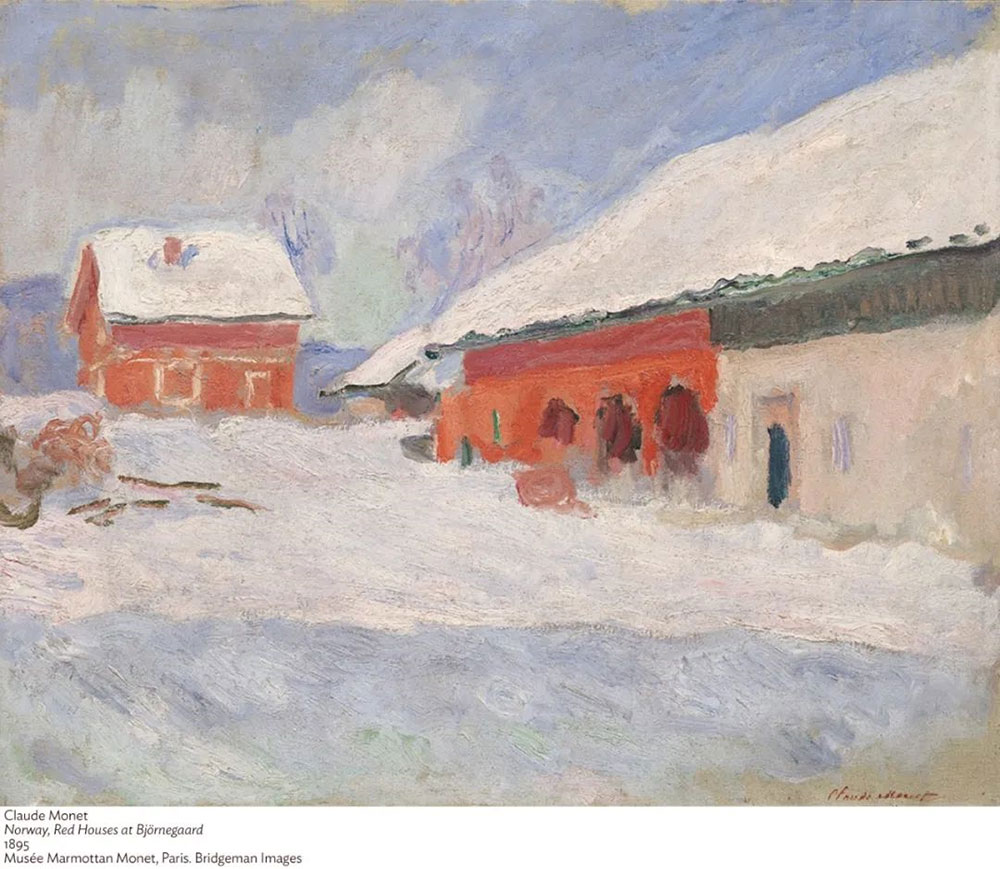 乘雪橇作挪威之行的莫奈笔下:这不是富士山